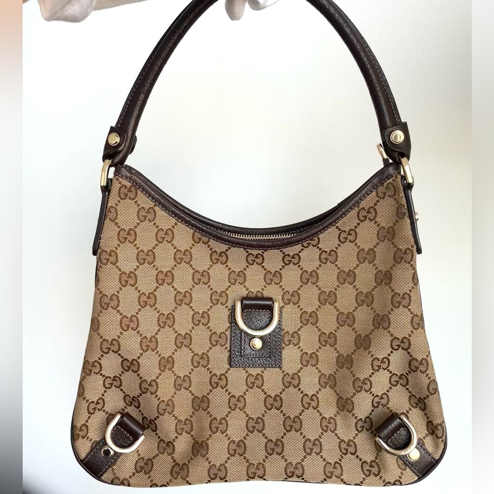 GUCCI ♥️ Small Vintage Handbag in Brown 🌹 - Picture 3 of 16